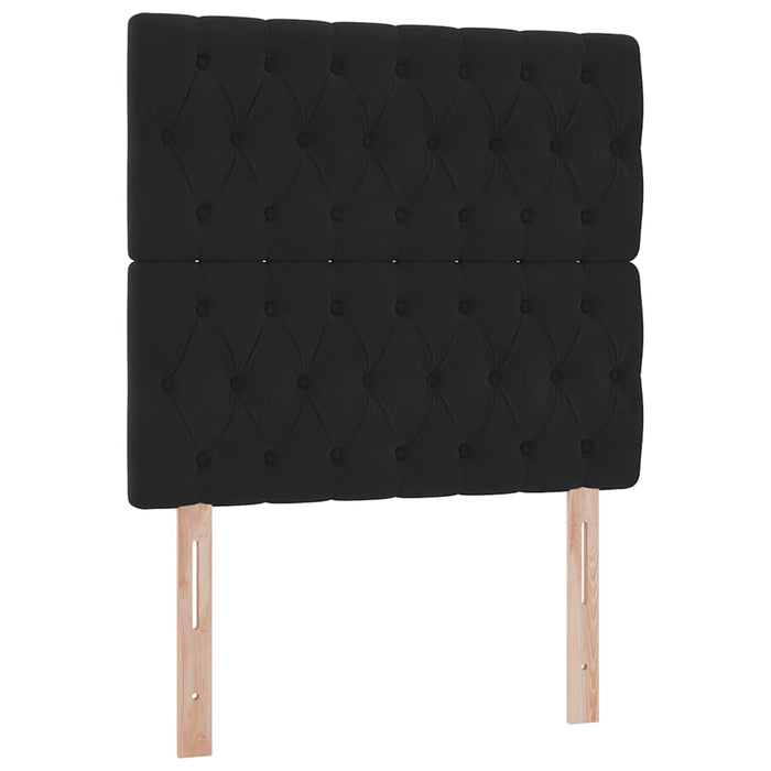 Pat cu saltea și spațiu de depozitare Negru 100 x 200 cm - WALTI WALTI