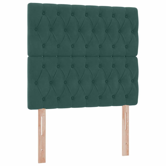 Pat cu saltea și spațiu de depozitare Verde închis 100 x 200 cm - WALTI WALTI