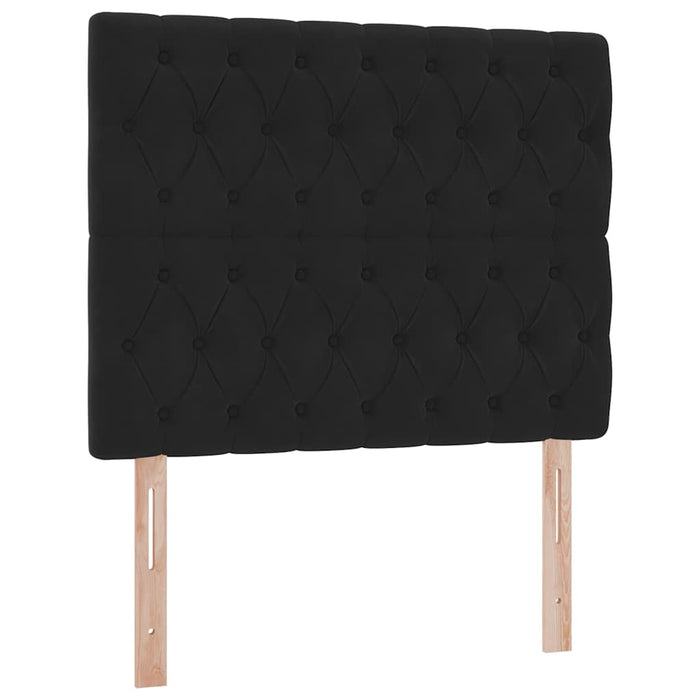 Pat cu saltea și spațiu de depozitare Negru 120 x 190 cm - WALTI WALTI