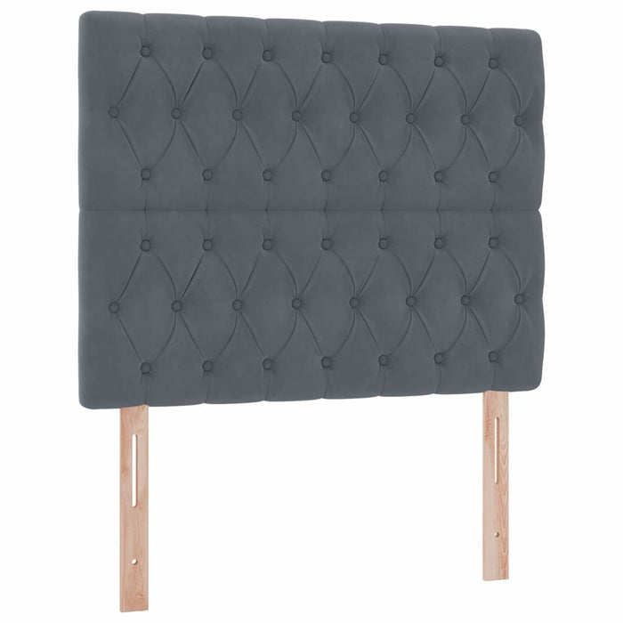 Pat cu saltea și spațiu de depozitare Gri închis 120 x 200 cm - WALTI WALTI