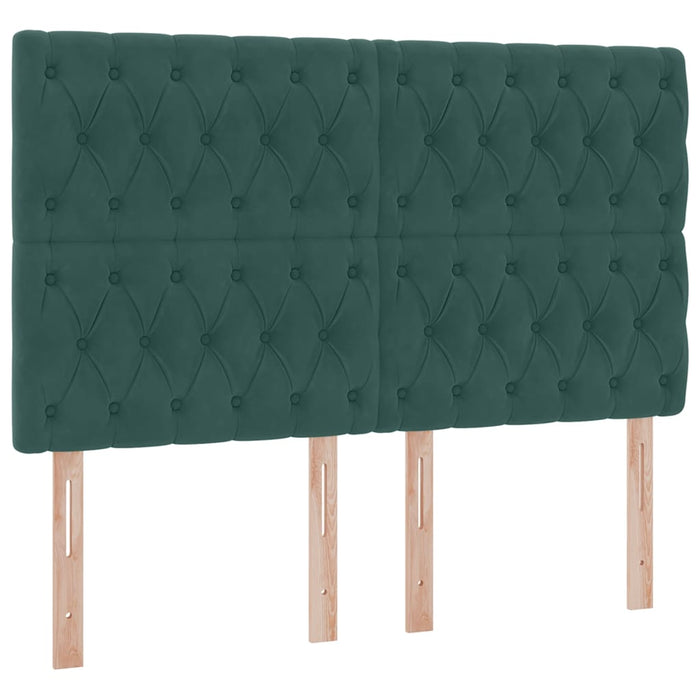 Pat cu saltea și spațiu de depozitare Verde închis 140 x 190 cm - WALTI WALTI