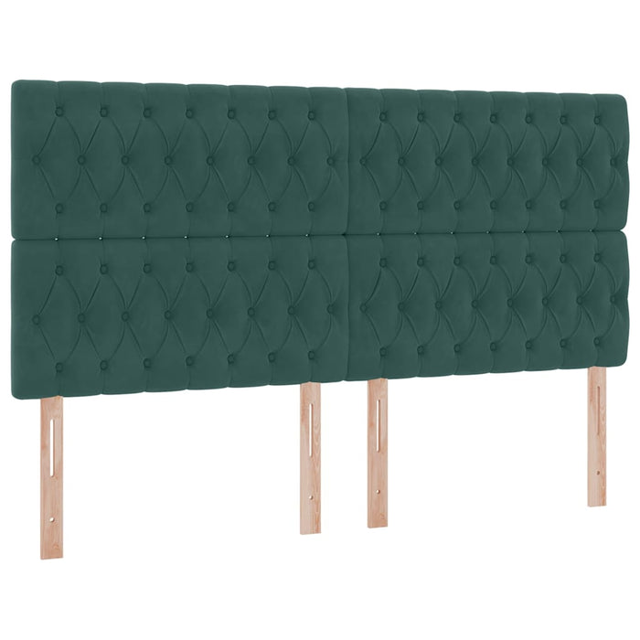Pat cu saltea și spațiu de depozitare Verde închis 160 x 200 cm - WALTI WALTI