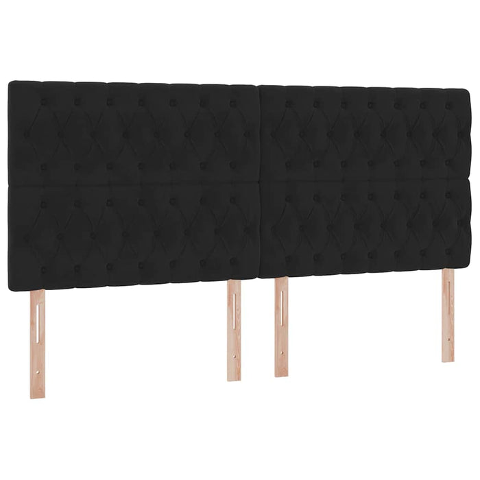 Pat cu saltea și spațiu de depozitare Negru 200 x 200 cm - WALTI WALTI