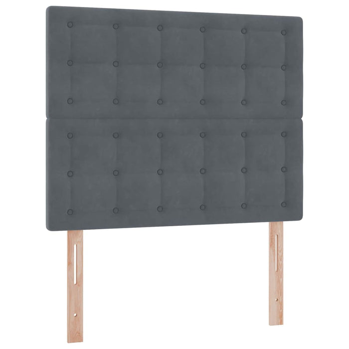 Pat cu saltea și spațiu de depozitare Gri închis 120 x 200 cm - WALTI WALTI