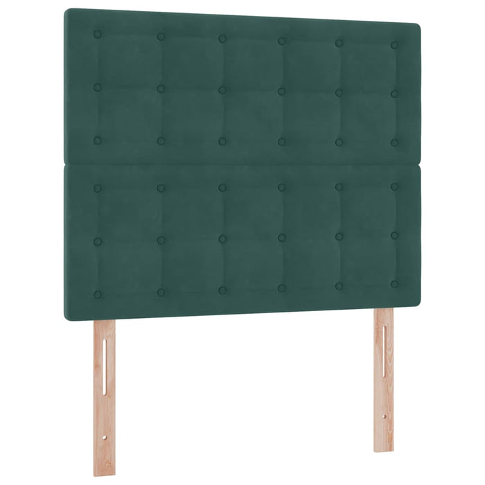 Pat cu saltea și spațiu de depozitare Verde închis 120 x 200 cm - WALTI WALTI