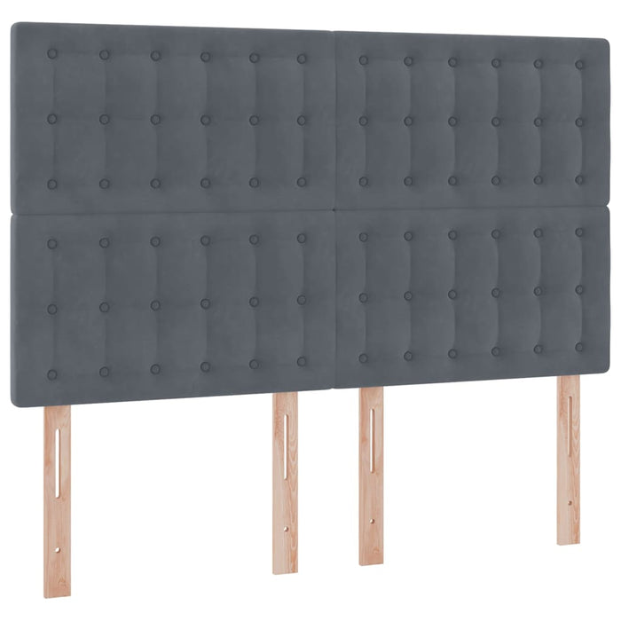 Pat cu saltea și spațiu de depozitare Gri închis 140 x 190 cm - WALTI WALTI