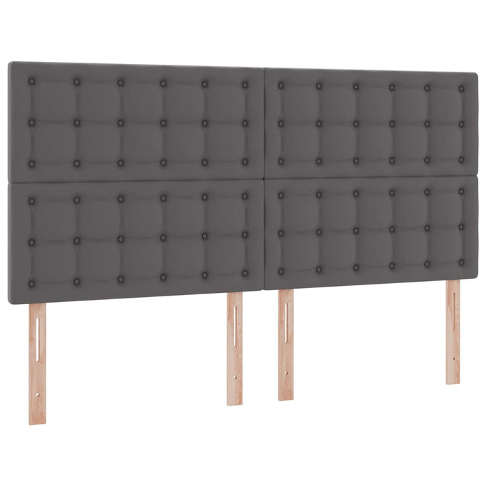 Pat cu saltea și spațiu de depozitare Gri 180 x 200 cm - WALTI WALTI
