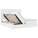 Pat cu saltea și spațiu de depozitare Alb pur 200 x 200 cm - WALTI WALTI