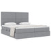 Pat cu storage Gri deschis 180 x 200 cm Piele artificială - WALTI WALTI
