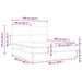 Pat cu storage cu saltea Creme 180 x 200 cm Piele artificială - WALTI WALTI