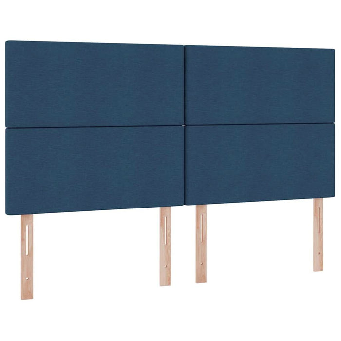 Pat cu storage albastru 180 x 200 cm Piele artificială - WALTI WALTI