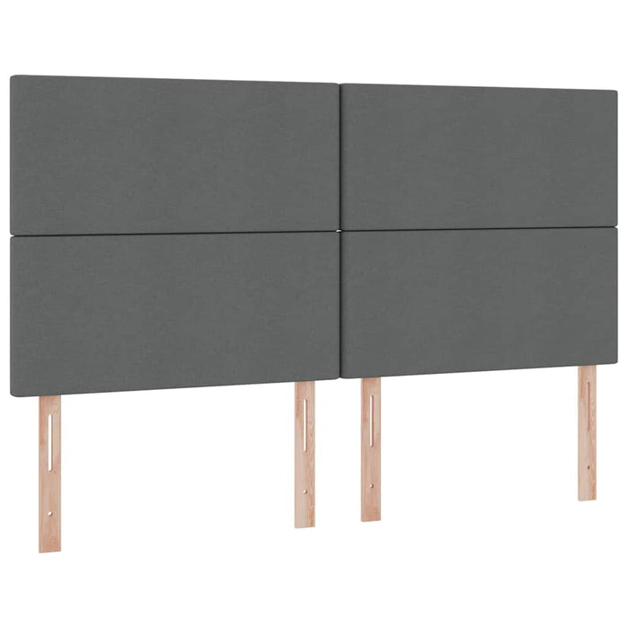 Pat cu storage Gri închis 200 x 200 cm Piele artificială - WALTI WALTI
