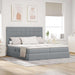 Pat cu storage Gri deschis 180 x 200 cm Piele artificială - WALTI WALTI