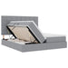 Pat cu storage Gri deschis 180 x 200 cm Piele artificială - WALTI WALTI