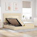 Pat cu storage cu saltea Creme 180 x 200 cm Piele artificială - WALTI WALTI