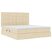 Pat cu storage cu saltea Creme 180 x 200 cm Piele artificială - WALTI WALTI