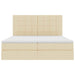 Pat cu storage cu saltea Creme 180 x 200 cm Piele artificială - WALTI WALTI