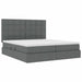 Pat cu storage Gri închis 200 x 200 cm Piele artificială - WALTI WALTI