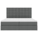 Pat cu storage Gri închis 200 x 200 cm Piele artificială - WALTI WALTI