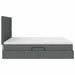 Pat cu storage Gri închis 200 x 200 cm Piele artificială - WALTI WALTI