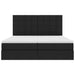 Pat cu storage cu saltea Negru 200 x 200 cm Piele artificială - WALTI WALTI