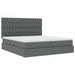 Pat cu storage Gri închis 180 x 200 cm Piele artificială - WALTI WALTI