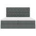 Pat cu storage Gri închis 180 x 200 cm Piele artificială - WALTI WALTI