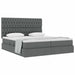 Pat cu storage Gri închis 180 x 200 cm Piele artificială - WALTI WALTI
