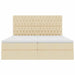 Pat cu storage cu saltea Creme 180 x 200 cm Piele artificială - WALTI WALTI