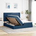 Pat cu storage cu headboard albastru 180 x 200 cm Țesătură - WALTI WALTI