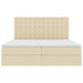 Pat cu storage cu saltea Creme 180 x 200 cm Piele artificială - WALTI WALTI