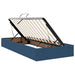 Pat cu storage albastru 180 x 200 cm Piele artificială - WALTI WALTI