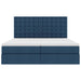 Pat cu storage albastru 180 x 200 cm Piele artificială - WALTI WALTI