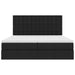Pat cu storage cu saltea Negru 200 x 200 cm Piele artificială - WALTI WALTI