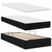 Pat cu storage cu saltea Negru 200 x 200 cm Piele artificială - WALTI WALTI