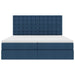 Pat cu storage albastru 200 x 200 cm Piele artificială - WALTI WALTI