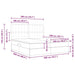 Pat cu storage albastru 200 x 200 cm Piele artificială - WALTI WALTI