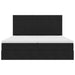 Pat cu storage cu saltea Negru 200 x 200 cm Catifea - WALTI WALTI