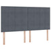 Pat cu storage cu saltea Gri închis 180 x 200 cm Catifea - WALTI WALTI