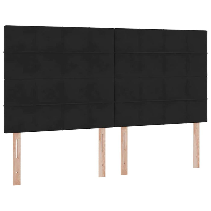 Pat cu storage cu saltea Negru 180 x 200 cm Catifea - WALTI WALTI