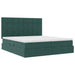 Pat cu storage cu saltea Verde închis 180 x 200 cm Catifea - WALTI WALTI