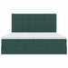 Pat cu storage cu saltea Verde închis 180 x 200 cm Catifea - WALTI WALTI