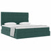 Pat cu storage cu saltea Verde închis 180 x 200 cm Catifea - WALTI WALTI