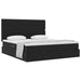 Pat cu storage cu saltea Negru 200 x 200 cm Catifea - WALTI WALTI