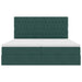Pat cu storage cu saltea Verde închis 200 x 200 cm Catifea - WALTI WALTI