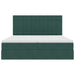 Pat cu storage cu saltea Verde închis 180 x 200 cm Catifea - WALTI WALTI
