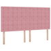 Pat cu storage cu saltea cu headboard Roz 180 x 200 cm Catifea - WALTI WALTI