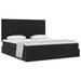 Pat cu storage cu saltea Negru 200 x 200 cm Catifea - WALTI WALTI
