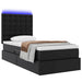 Pat cu saltea și LED cu led Negru 90 x 200 cm Piele artificială - WALTI WALTI