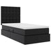 Pat cu saltea și LED Negru 100 x 200 cm Piele artificială - WALTI WALTI